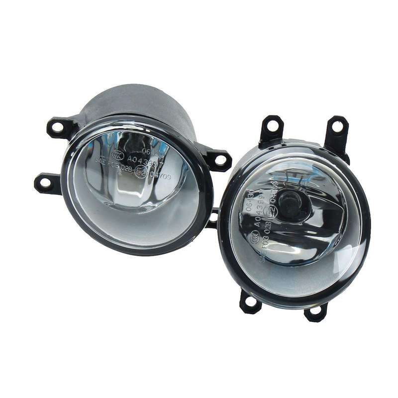 Car Front Bumper Fog Lights With H11 Bulbs Wiring Harness 6000K Pair For Toyota Yaris 4Dr Sedan 2006