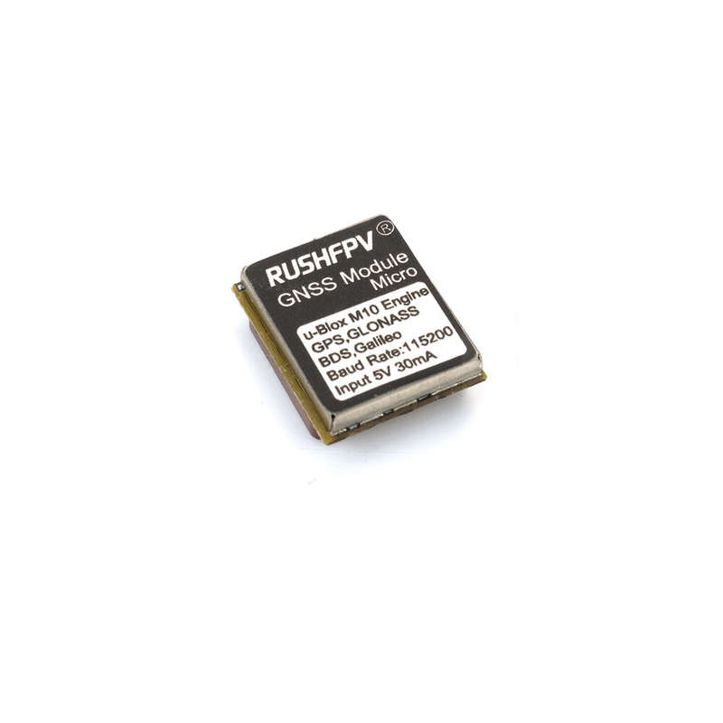 RUSHFPV GNSS Micro M10 GPS Module 10HZ Rate Built-in Ceramic Antenna for RC FPV Freestyle Drone DIY