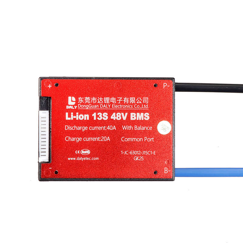 DALY BMS DL13S 13S 48V BMS Battery Protection Board 15A 20A 30A 40A 50A 60A Waterproof BMS for Recha