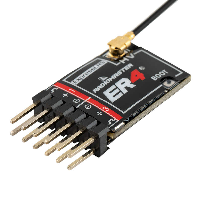 Radiomaster ER4 2.4GHz 4CH ExpressLRS ELRS RX PWM Receiver Support Voltage Telemetry for F3P RC Airp