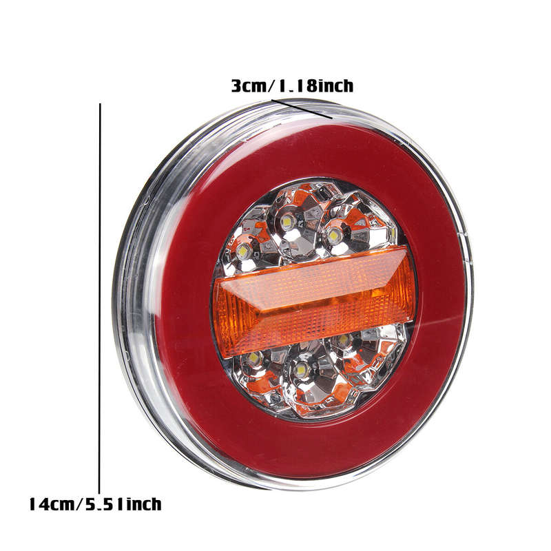 24V 12V-30V LED Hamburger Rear Tail Lights WaterproofFor Truck Lorry Van Caravan Bus Camper