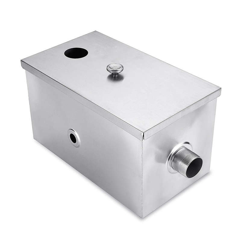 8Lb 5Gpm Gallons Per Minute Grease Trap Stainless Steel Interceptor Thickened