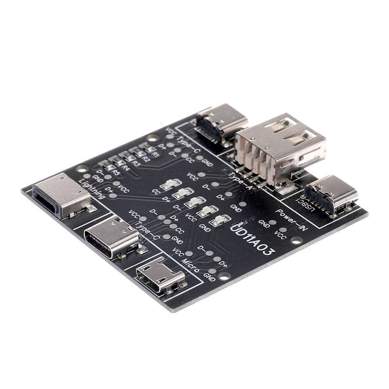 Multifunction USB Cable Tester USB A to Type-c Micro Lighting Short Circuit On-Off Data Cable Test T