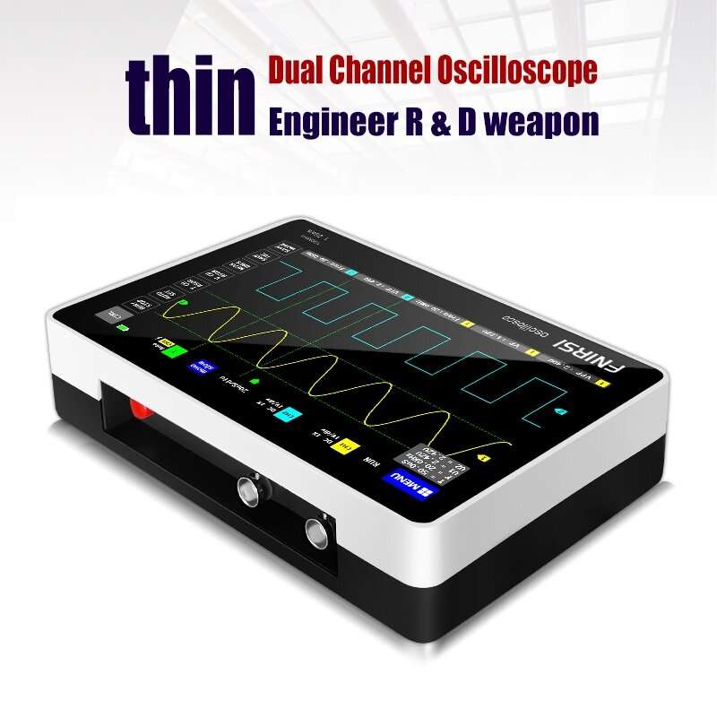 FNIRSI 1013D 7-inch Digital 2 Channels Tablet Oscilloscope 100M Bandwidth 1GS/s Sampling Rate 800x48