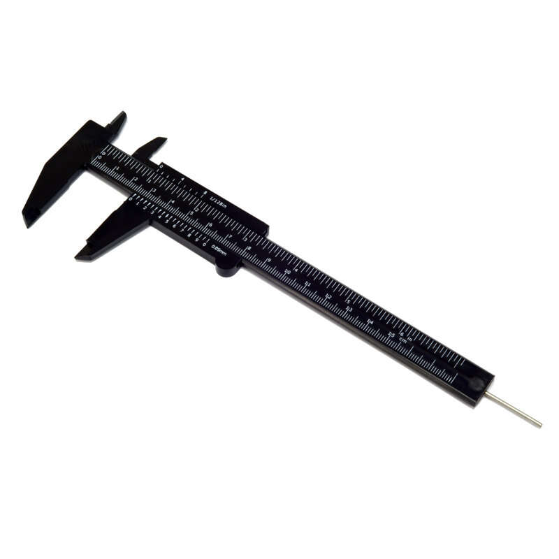 ETOPOO 6 Inch/ 150 mm Mini Plastic Caliper Double Scale Measuring Tool Rectangular Vernier Caliper F