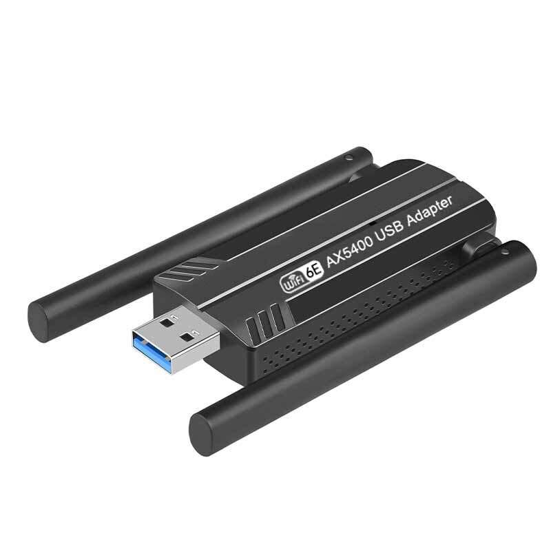 AX3008 5400Mbps WiFi6E Network Card USB3.0 WiFi Adapter Tri-Band 2.4G 5G 6G Wifi Receiver Dongle for
