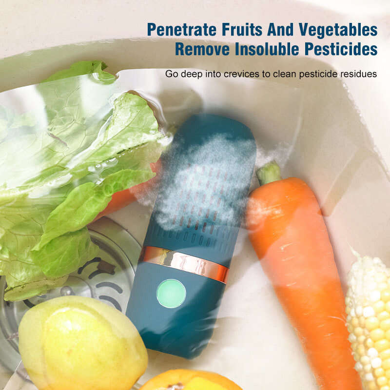 Fruit Vegetable Washing Machine Capsule Shape Wireless Food Purifier Household Pesticide Disinfectio