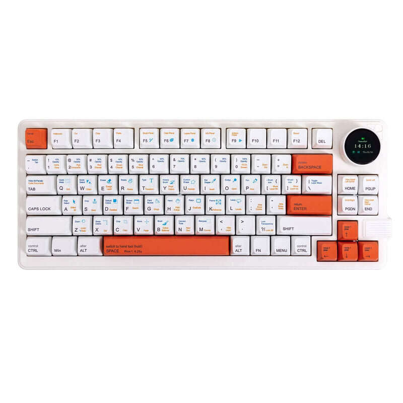 GAMAKAY LK75 75% Triple Model Mechanical Keyboard Phoenix / Pegasus Switch RGB PBT MDA Hot Swap Wire