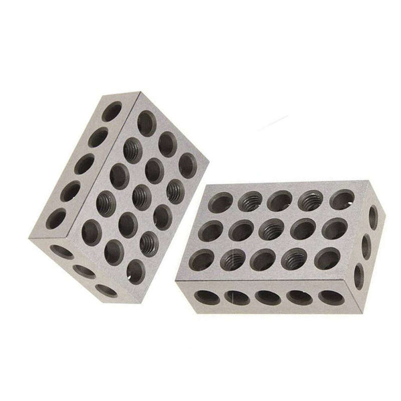 Precision Parallel Gauge Block 1-2-3 Inch 23 hole parallel iron gauge block Accuracy 0.005mm M10 thr
