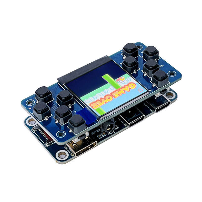Raspberry Pi PICO RP2040-Pi Zero with 1.3inch LCD Game HAT Display Screen ST7789 Audio Buzzer