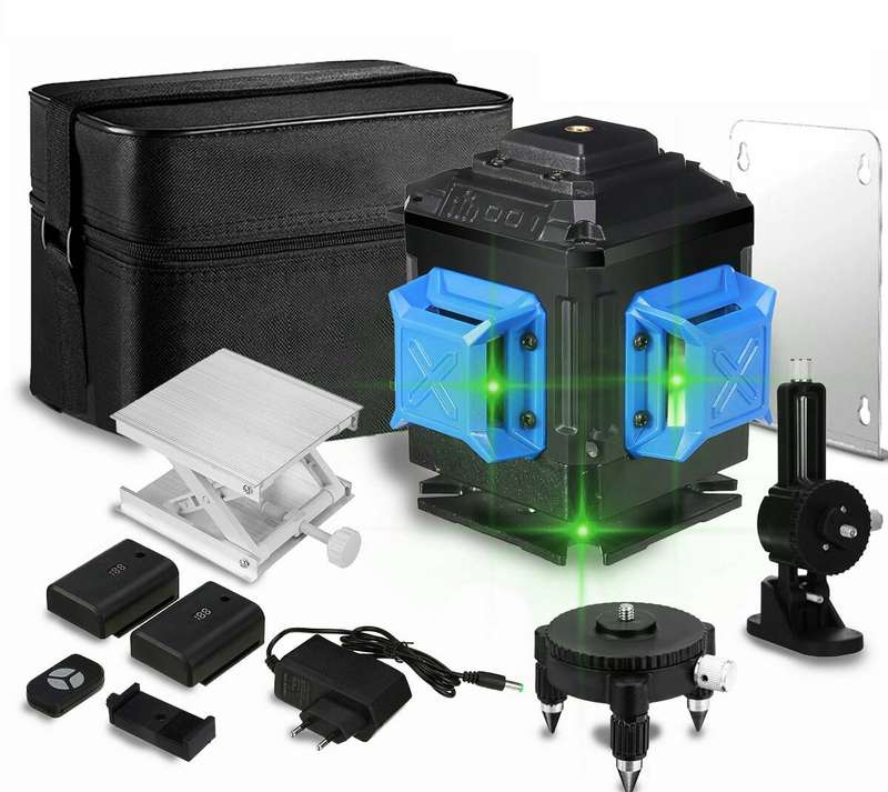 FASGet 16 Lines 4D Laser Level Self-Leveling 360 Horizontal And Vertical Super Powerful Green Laser