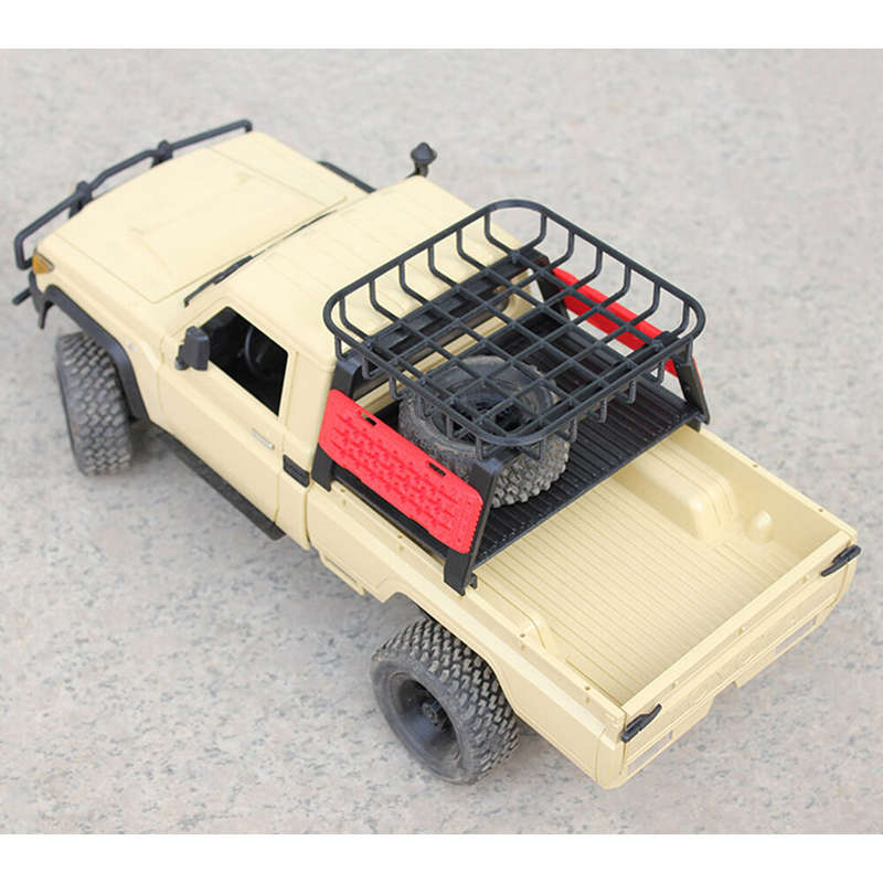QY3D Upgraded Spare Tire Rack Rear Truck Bed Skateboard Parts for TOYOTA Land Cruiser LC79 MNRC MN82