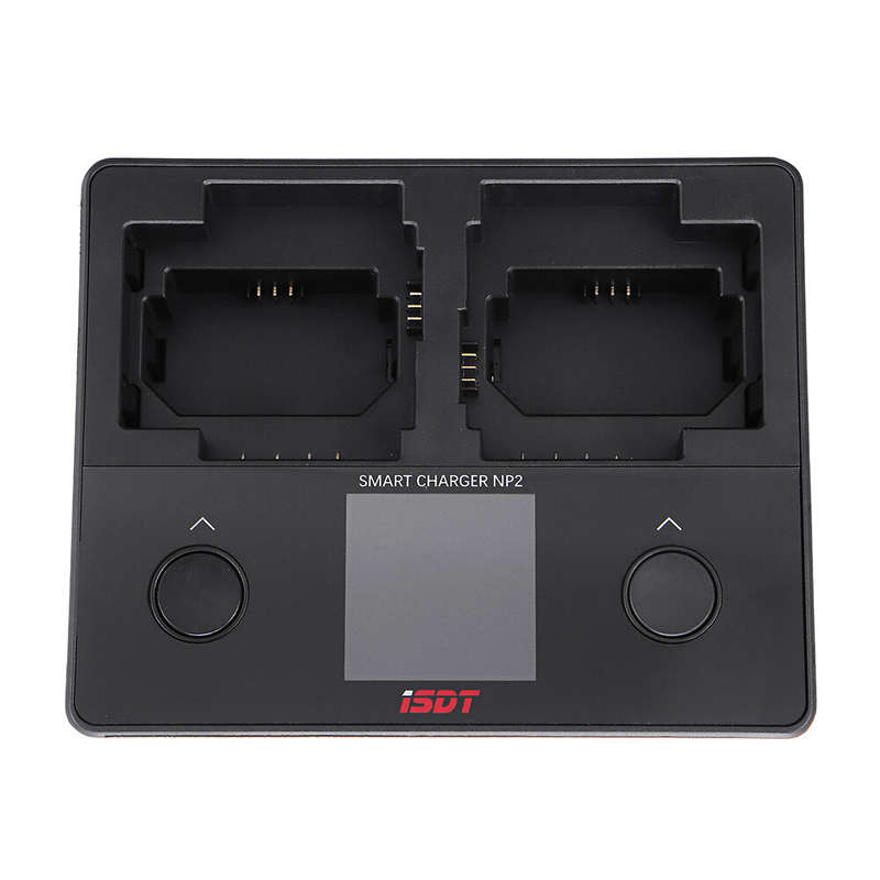 ISDT NP2 18W DC Dual Channel IPS LCD Camera Charger for Sony NP-FZ100 NP-FW50 NP-BX1 Battery