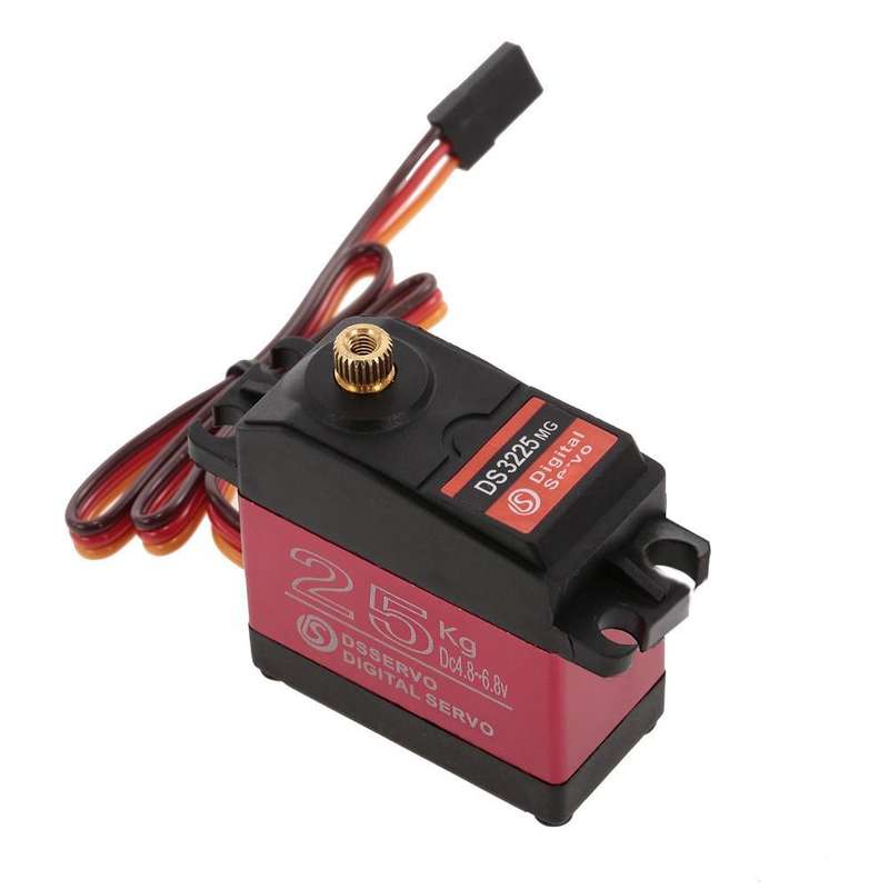 4pcs DSSERVO DS3225 25KG 180 Degree Metal Gear High Torque Waterproof Digital Servo For RC Airplane