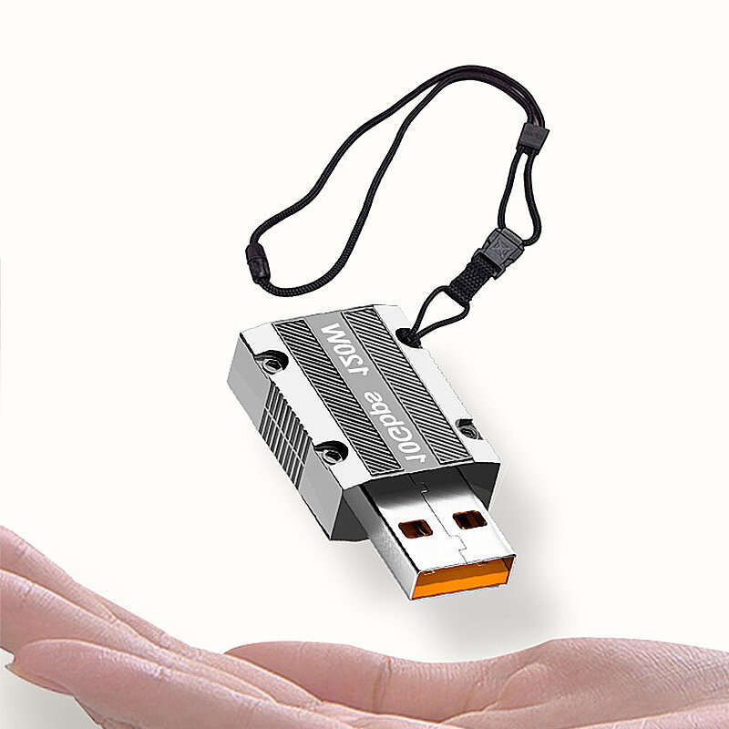 120W Type-C to USB3.0 OTG Adapter 10Gbps High-speed Transmission USB Male to Type-C Female Connector