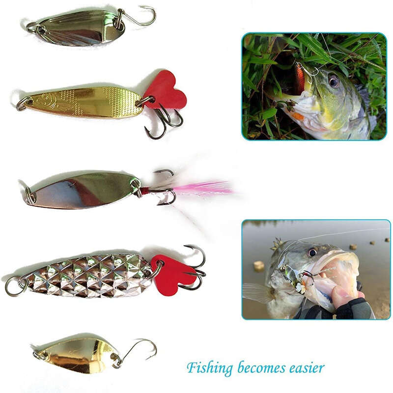 ZANLURE Hot Brilliant Metal Jig Spoon Fishing Lure Set 35pcs Wobblers Kit Pike Spoon Bait Fishing Ta