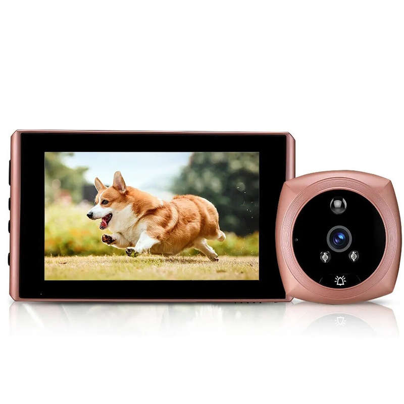 4.5 inch Peephole Video Doorbell Door Camera Viewer with LCD Screen Display Wide Angle Cat Eye Motio