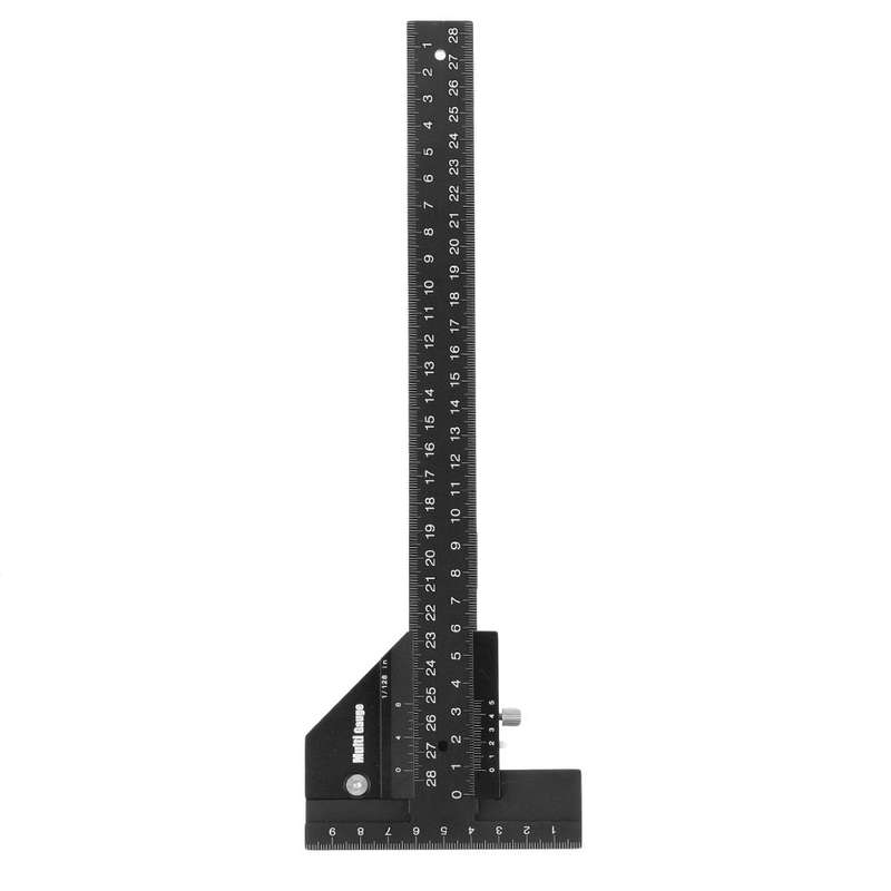 Doctorwood Multifunction Inch and MM Woodworking Scriber Gauge Aluminum Measuring Marking Framing Ru