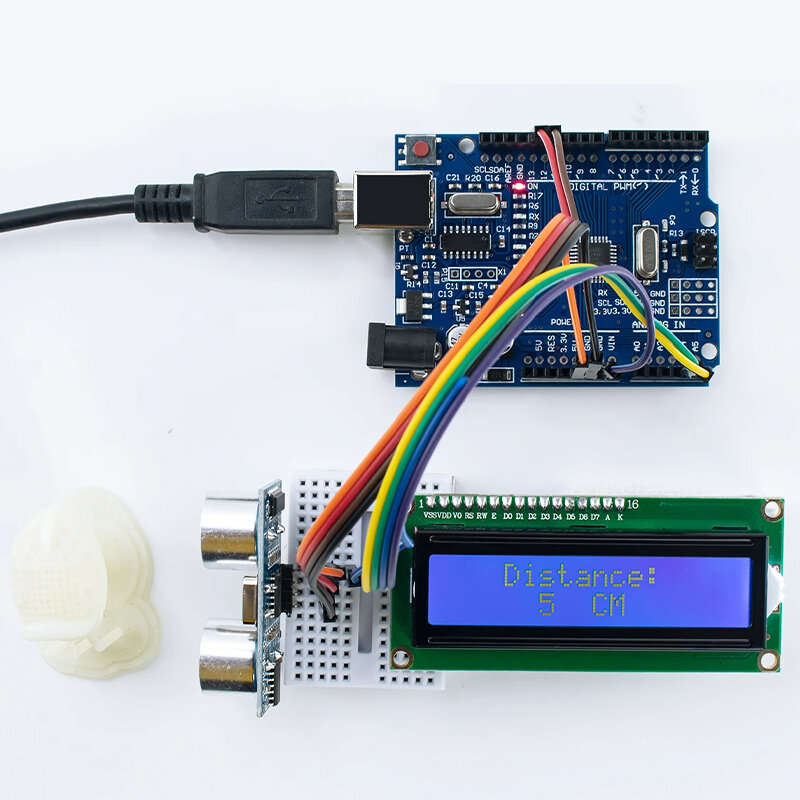 Sensor Module Starter Kit with UNOR3 CH340 0.96 inch 1602 LCD Display for DIY Robot Programming Lear