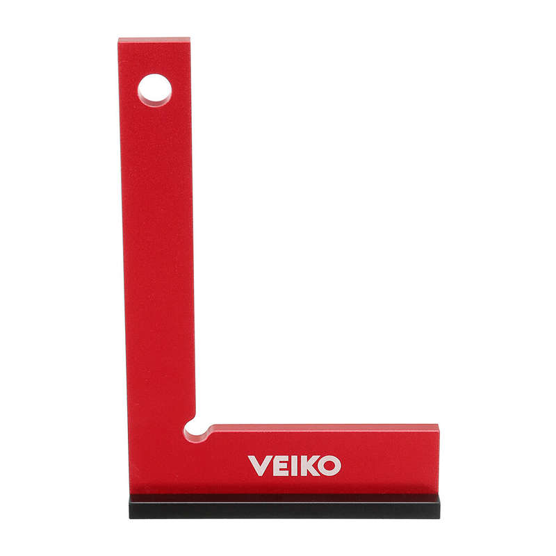 VEIKO Aluminum Alloy 150X100MM Square Ruler 90 Degree Right Angle Ruler With Solid Wide Base Check T