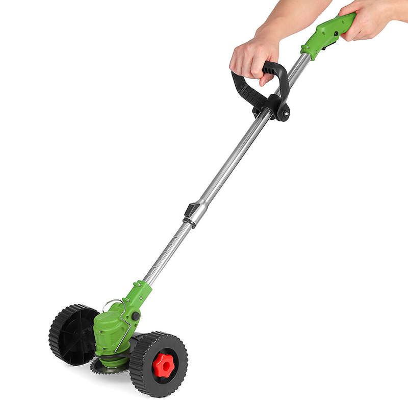 1500W Cordless Electric Grass Trimmer Weed Eater Edger Lawn Mower W/ 1/2 Battery