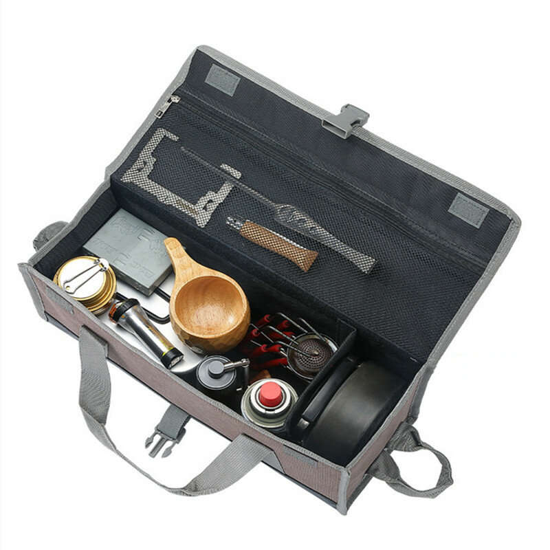 Campingmoon Outdoor Camping Tools Storage Bag Canvas Multifunctional Camping Handbag Foldable Tool B