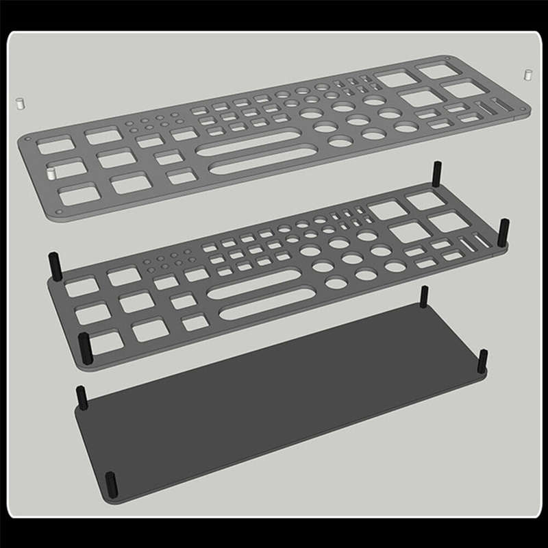 63 Holes Screwdriver Storage Rack Tool Pallet Screwdriver Bit Holder for Hex Cross Screw Driver RC T