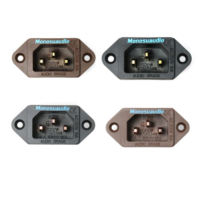 Monosaudio IB70 AC 250V 10A Power Socket Plug for Amplifier Power Supply Solder-free for Speaker Amp