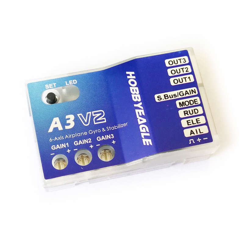 HOBBYEAGLE A3 V2 3-Axis Airplane AVCS Gyro Stabilizer Flight Controller Stabilization System For Fut