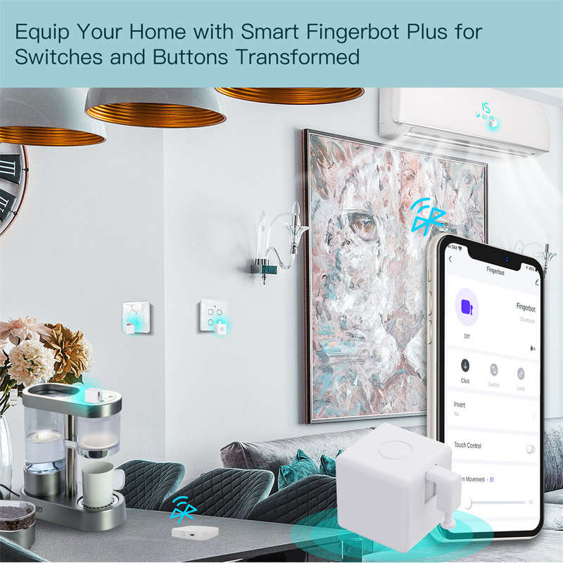 MoesHouse Tuya Fingerbot Button Pusher bluetooth finger robot App Remote Control Automatic Switch Vo