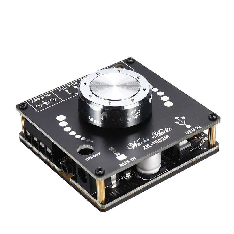 ZK-1002M 100W+100W Bluetooth 5.0 Power Audio Amplifier board Stereo AMP Amplificador Home Theater AU