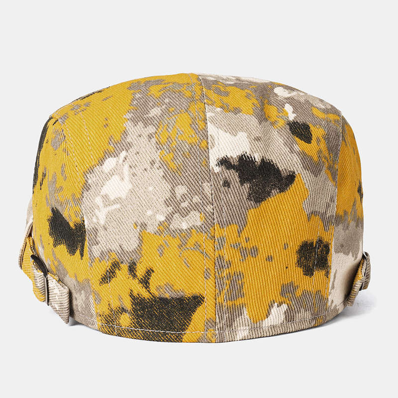 Collrown Beret Caps Print Sun Hat Tie-dye Cap