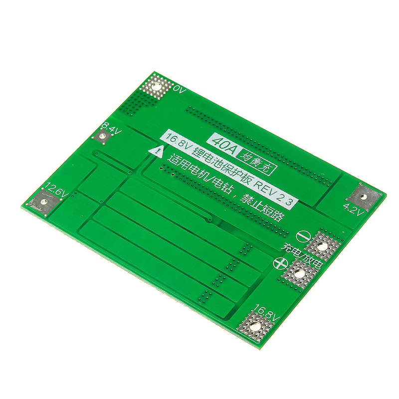 4S 40A Li-ion Lithium Battery 18650 Charger PCB BMS Protection Board with Balance For Drill Motor 14