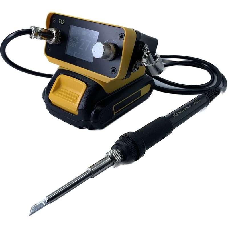 PTS300D T12 Cordless Soldering Iron Station Fast Heating Cordless Repair Soldering Station with Soft