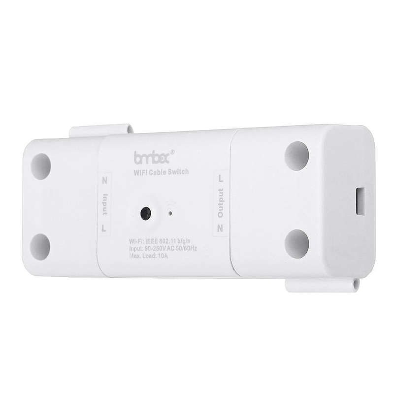 Lombex AC110-240V 10A WiFi Voice Control Timing Smart Light Switch Work with Alexa Google Assistant