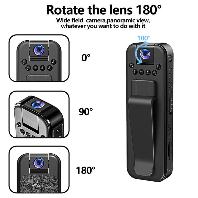 1080P HD Mini WIFI Camera Portable Digital Video Recorder Police Back Clip Recorder Motion Detection