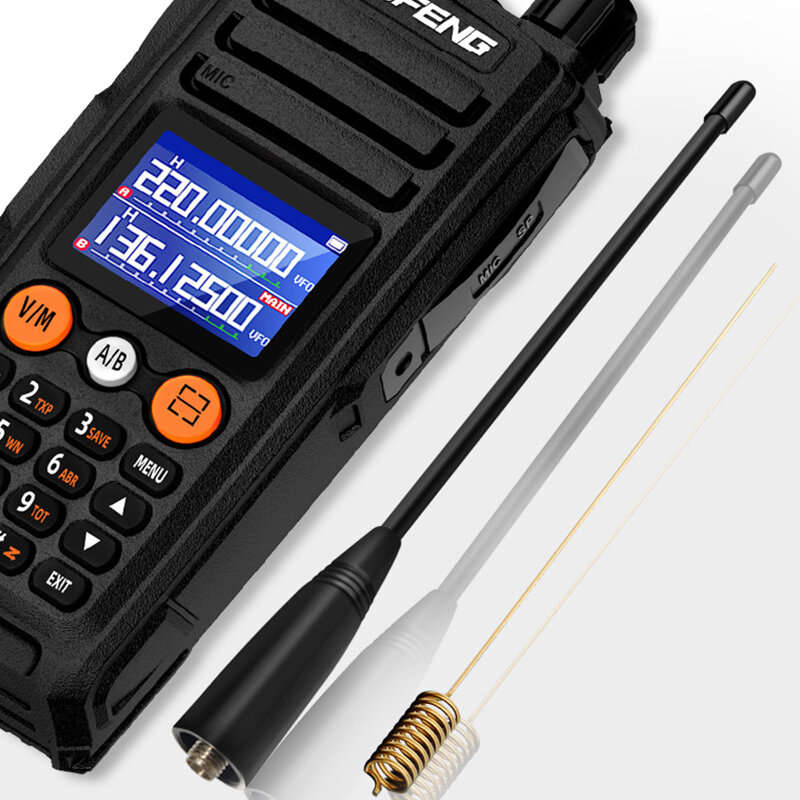 Baofeng UV27 10W Walkie Talkie 999 Channels UV Dual Band Portable CB Ham Radio with LED Flashlight F
