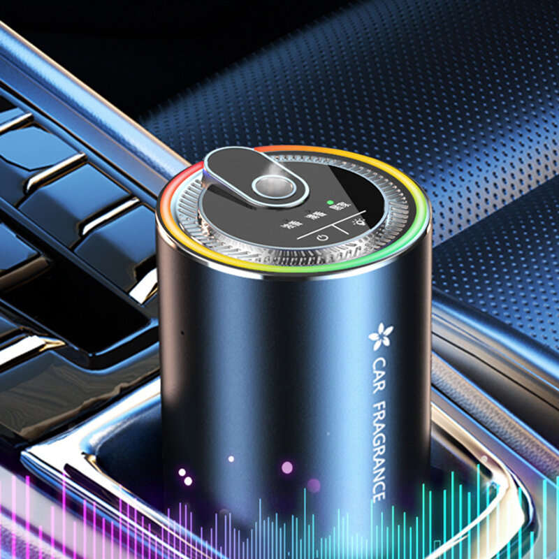 Smart Car Air Freshener with Star Projector Essential Oils Atomize Aroma Diffuser for Car & Home
