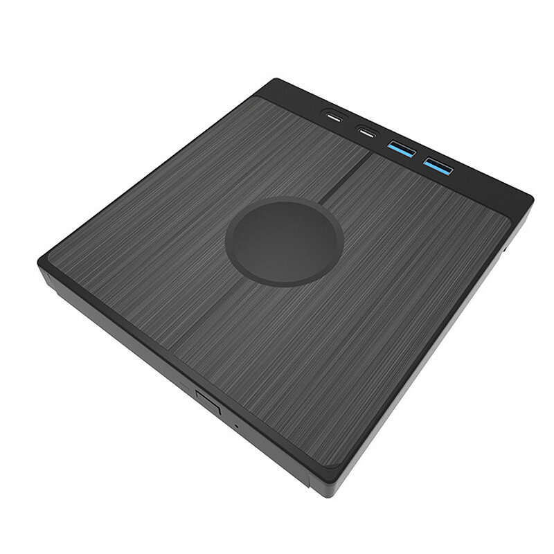 7 in 1 External CD/DVD Drive CD Burner with 2 USB/Type-C Ports USB 3.0 Portable CD/DVD Burner 1 TF/S