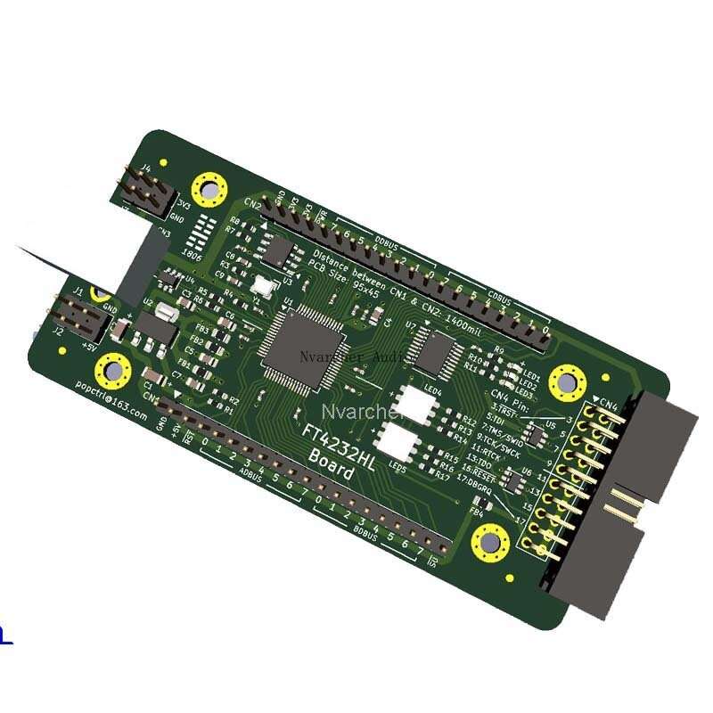 Nvarcher FT4232HL Development Board FT4232 USB to Serial Port JTAG SPI I2C OpenOCD