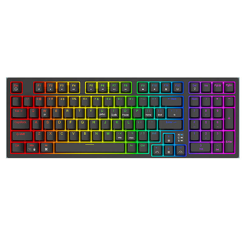 Readson H98 97 Keys Mechanical Gaming Keyboard Hot Swappable RGB Backlit OEM Profile Type-C Wired 98