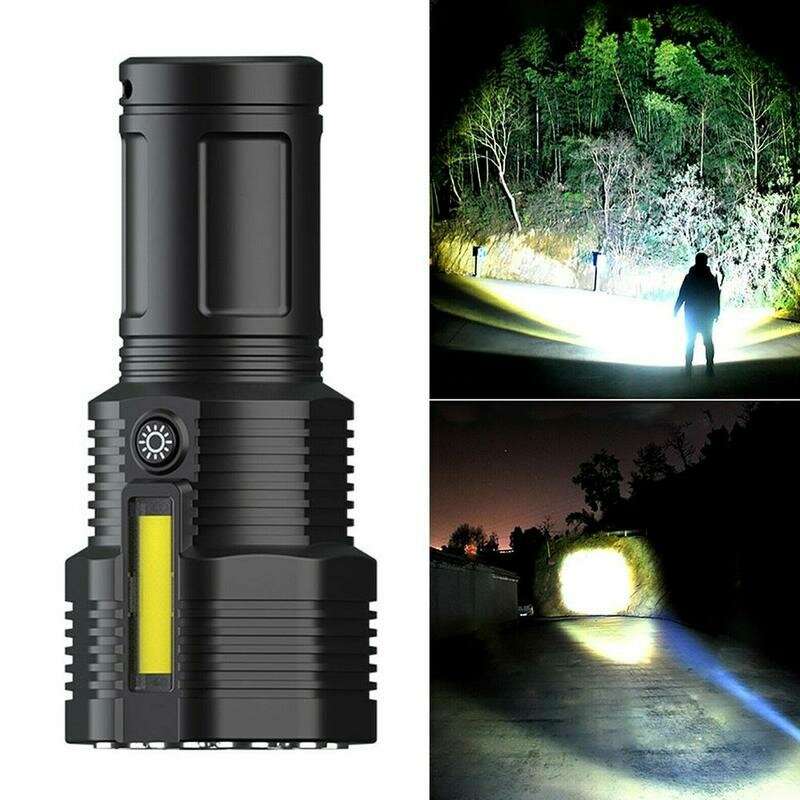 12LED Ultrabright Outdoor Home Portable LED Flashlight USB Charging Super Light Tactical Torch Emerg