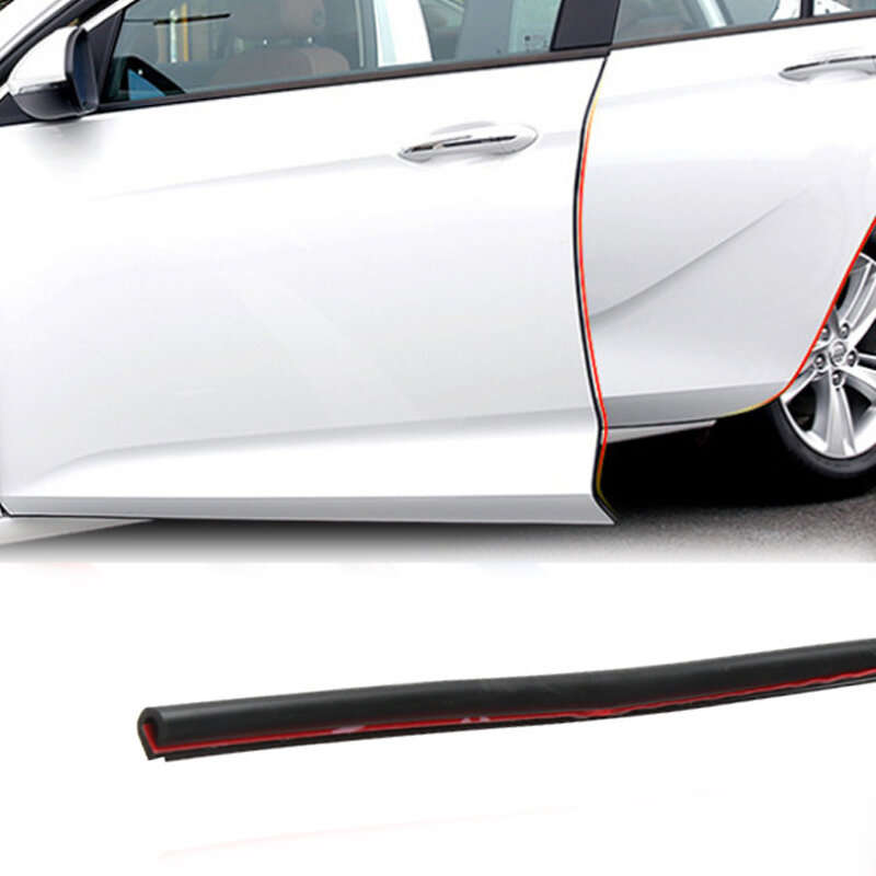Car Door Edge Guard Strip Car Door Edge Protector 5m Black Universal Anti-Scratch Protective Trim An