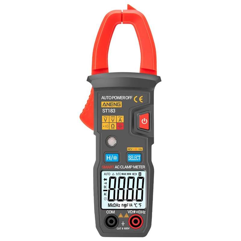 ANENG ST183 Digital Clamp Meter AC Current 6000 Counts True RMS Multimeter DC/AC Voltage Tester Hz C