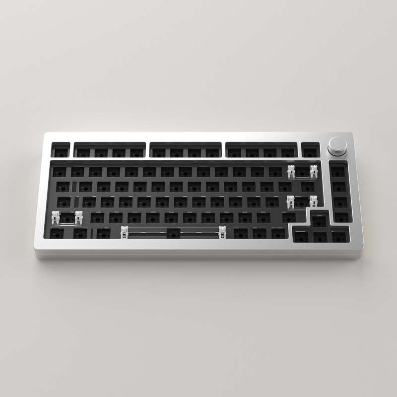 MONSGEEK M1 Aluminum DIY Kit 75% Layout RGB Hot-swap Mechanical Keyboard Kit CNC Metal VIA/QMK Gaske