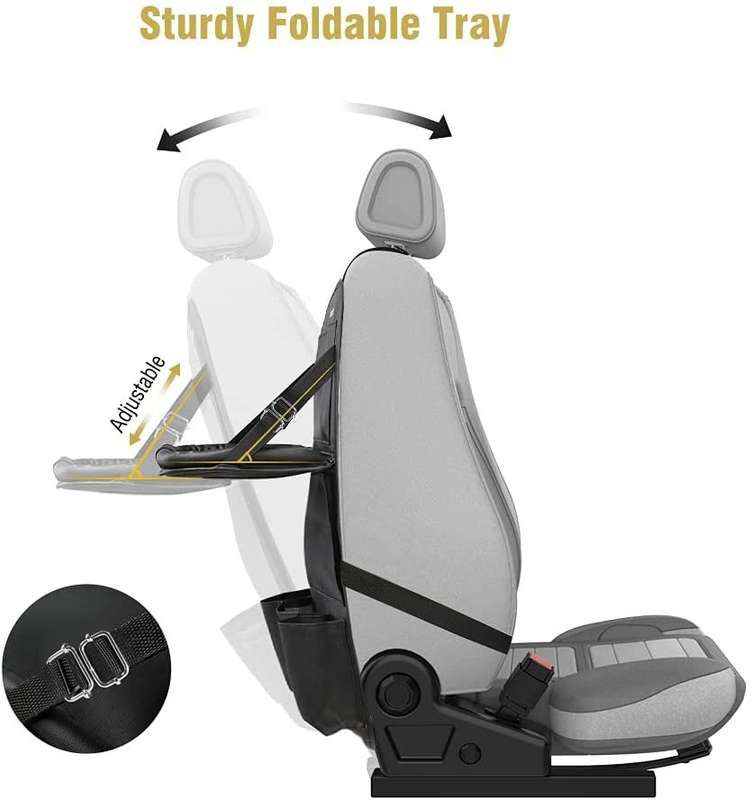 Tsumbay Foldable Car Back Seat Organizer Folding Sack Holder Multi-Pocket Tray Storage Bag