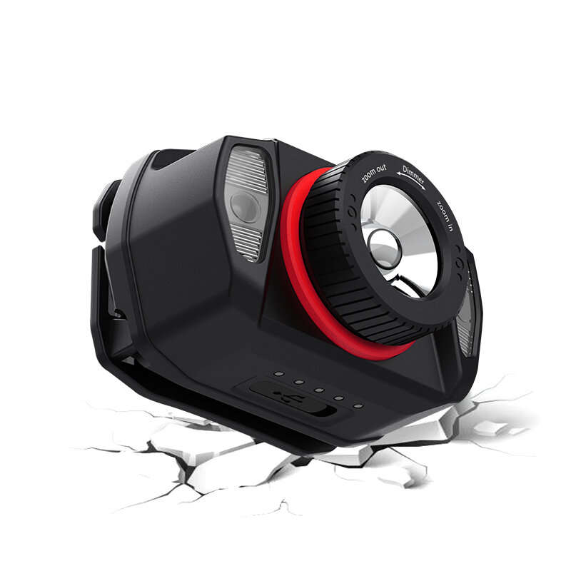 XPG+LED Strong Headlamp LED Head Light Built-In Battery Usb Charging New Wave Sensing Zoom Strong He