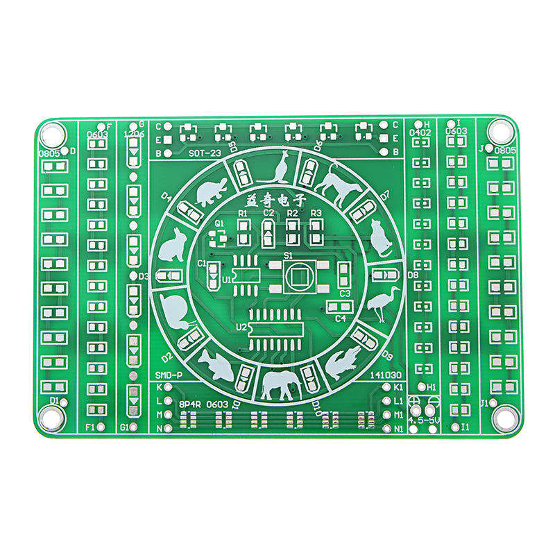 EQKIT SMD Component Soldering Practice Board DIY Electronic Production Module Kit
