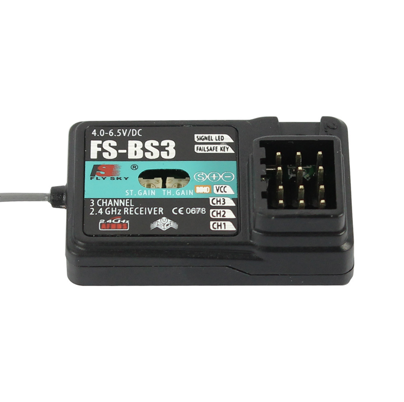 Flysky FS-BS3 2.4GHz 3CH AFHDS RC Receiver with Gyro Stabilization System for Flysky FS-IT4S IT4 FS-