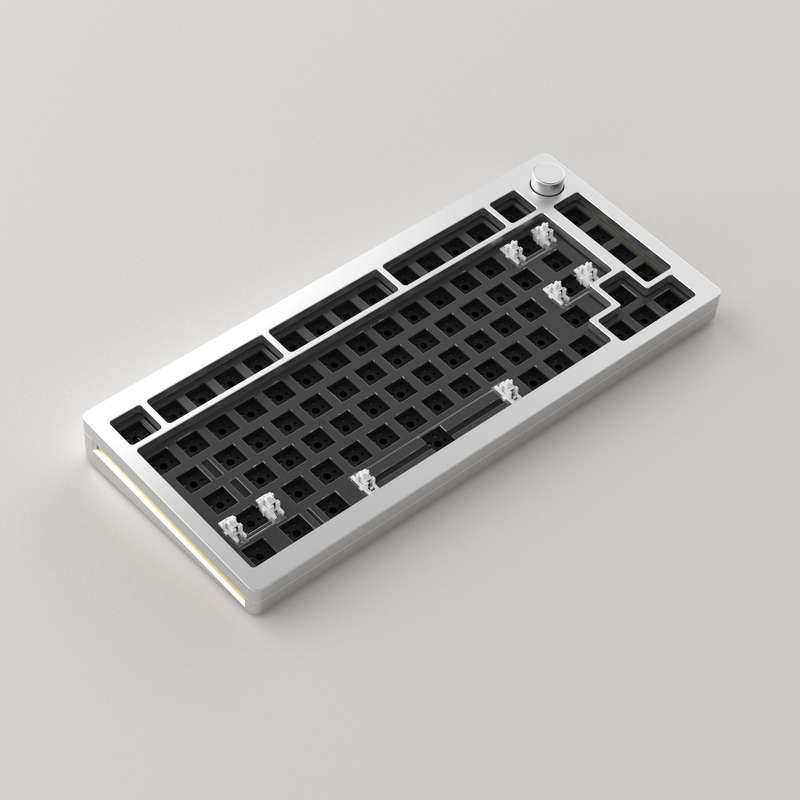 MONSGEEK M1 Aluminum DIY Kit 75% Layout RGB Hot-swap Mechanical Keyboard Kit CNC Metal VIA/QMK Gaske